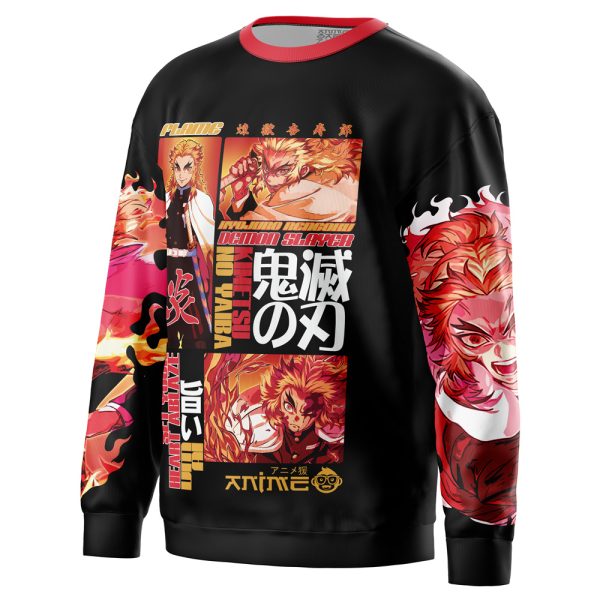 Kyojuro Rengoku V3 Demon Slayer Streetwear Sweatshirt - Image 3