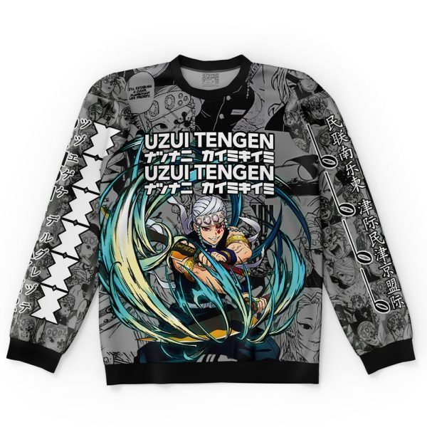Uzui Tengen Manga Collage Demon Slayer Streetwear Sweatshirt - Image 4