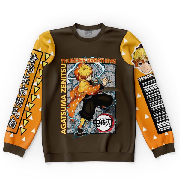 Agatsuma Zenitsu Demon Slayer Streetwear Sweatshirt - Image 4