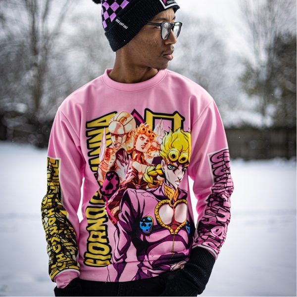 Giorno Giovanna Jojo's Bizarre Adventure Streetwear Sweatshirt - Image 2