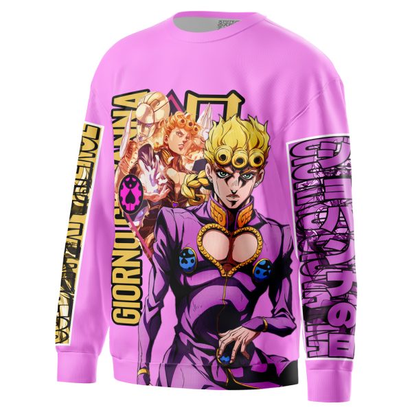 Giorno Giovanna Jojo's Bizarre Adventure Streetwear Sweatshirt - Image 6