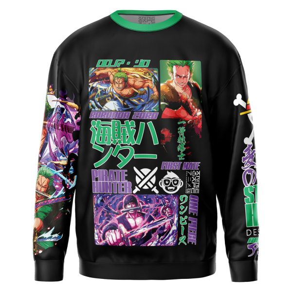 Roronoa Zoro V4 One Piece Streetwear Sweatshirt - Image 2