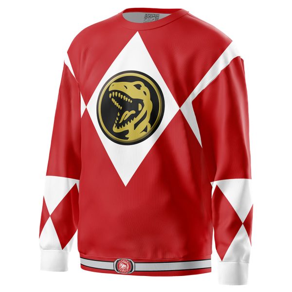 Red Ranger Mighty Morphin Power Rangers Sweatshirt - Image 2