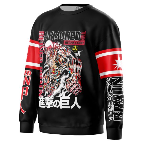 Armored Titan Attack on Titan Streetwear Sweatshirt - Image 2