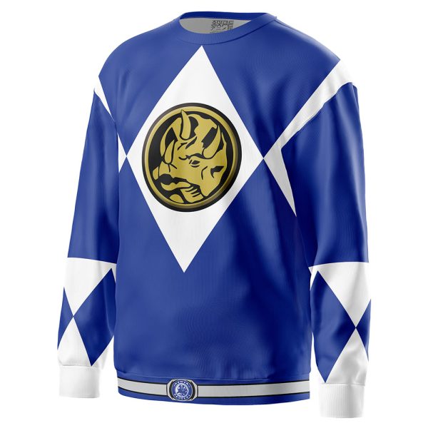 Blue Ranger Mighty Morphin Power Rangers Sweatshirt - Image 2