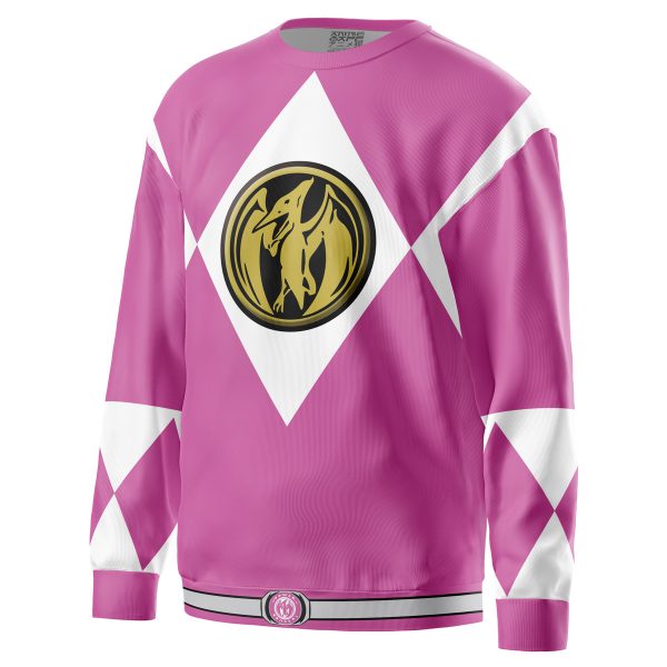 Pink Ranger Mighty Morphin Power Rangers Sweatshirt - Image 2