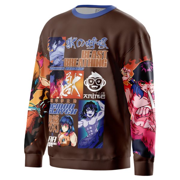 Hashibira Inosuke V2 Demon Slayer Streetwear Sweatshirt - Image 3