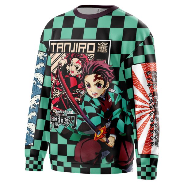 Kamado Tanjiro Haori Demon Slayer Streetwear Sweatshirt - Image 2