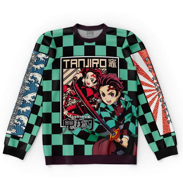Kamado Tanjiro Haori Demon Slayer Streetwear Sweatshirt - Image 4