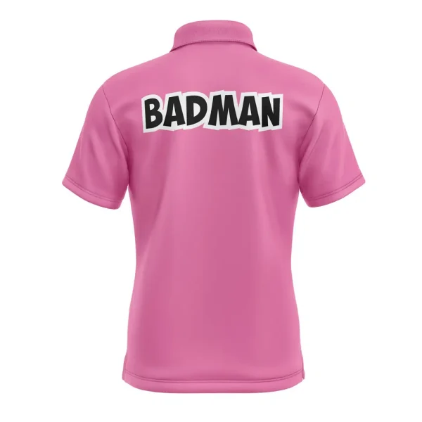 Vegeta Badman Pink Dragon Ball Z Pocket Button Up Shirt - Image 2