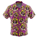 Wario Mario Bros Button Up Hawaiian Shirt