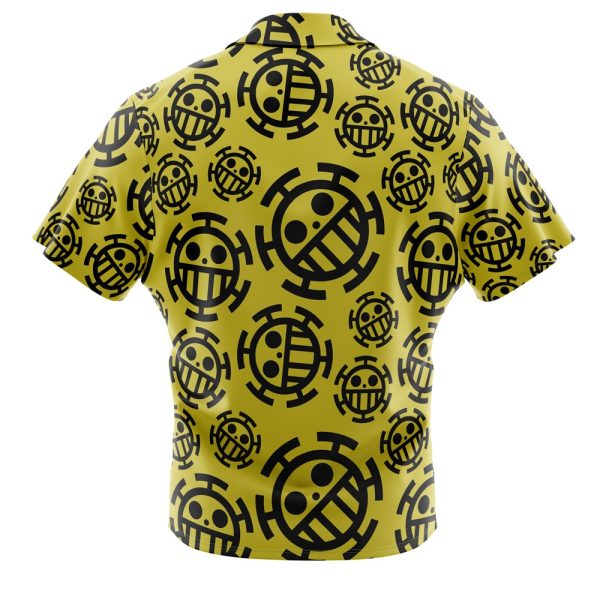 Trafalgar Law Jolly Roger One Piece Button Up Hawaiian Shirt - Image 2