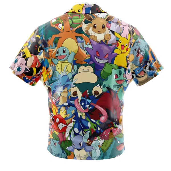 Magical Creatures Pokemon Button Up Hawaiian Shirt - Image 2