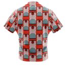 Hanafuda Earrings Demon Slayer Button Up Hawaiian Shirt