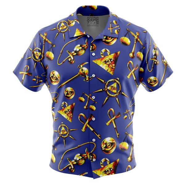 Millenium Items YuGiOh Button Up Hawaiian Shirt