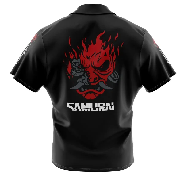 Johnny Silverhand Cyberpunk Button Up Hawaiian Shirt