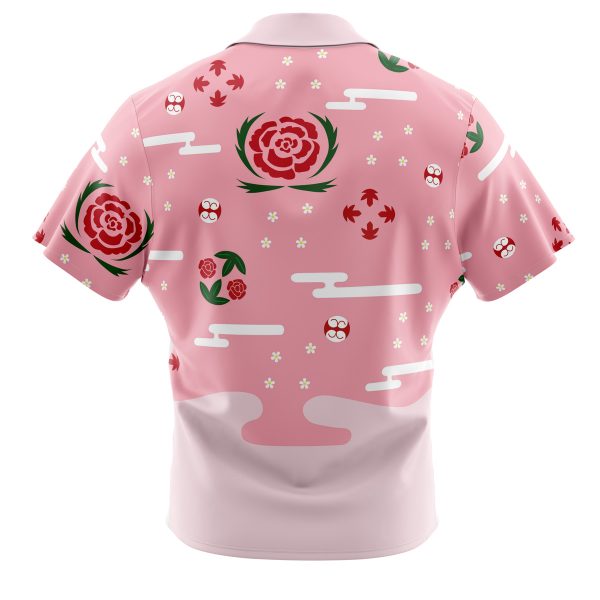 Shunsui Kyoraku Bleach Button Up Hawaiian Shirt - Image 2