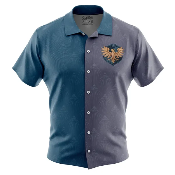 Hogwarts Legacy Ravenclaw Badge Harry Potter Button Up Hawaiian Shirt