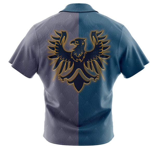 Hogwarts Legacy Ravenclaw Badge Harry Potter Button Up Hawaiian Shirt - Image 2