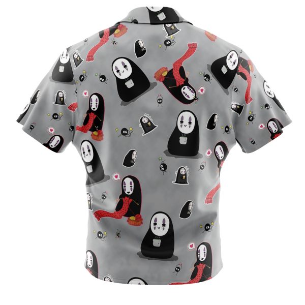 No Name Spirited Away Studio Ghibli Pattern Button Up Hawaiian Shirt - Image 2