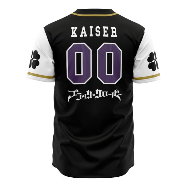 Purple Orcas Black Clover Baseball Jersey For Fans - Image 3