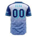 Elsa Frozen V1 Baseball Jersey For Fans