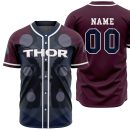Personalized Thor Marvel Baseball Jersey For Fans