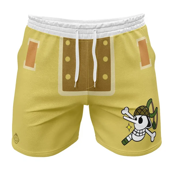UsOne Piecep Straw Hat One Piece Gym Shorts Beach Shorts