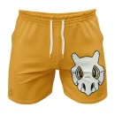 Cubone Face Pokemon Gym Shorts Beach Shorts