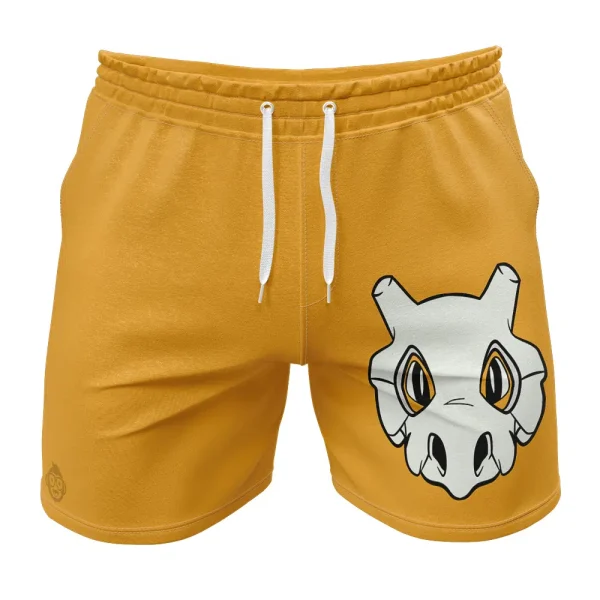 Cubone Face Pokemon Gym Shorts Beach Shorts