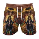 Trippy Eren Yeager Timeskip Attack on Titan Gym Shorts Beach Shorts