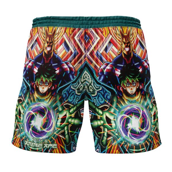 Trippy Midoriya Izuku My Hero Academia Gym Shorts Beach Shorts - Image 2