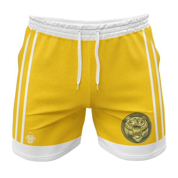 Yellow Ranger Ninjetti Rangers Gym Shorts Beach Shorts