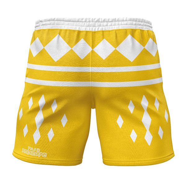 Yellow Ranger Ninjetti Rangers Gym Shorts Beach Shorts - Image 2