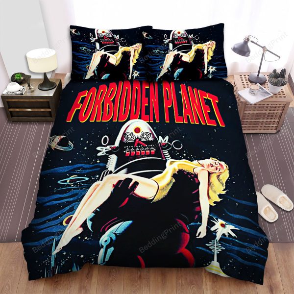 Forbidden Planet Movie Poster 1 Home Collection Bedding Set Bedroom Decor