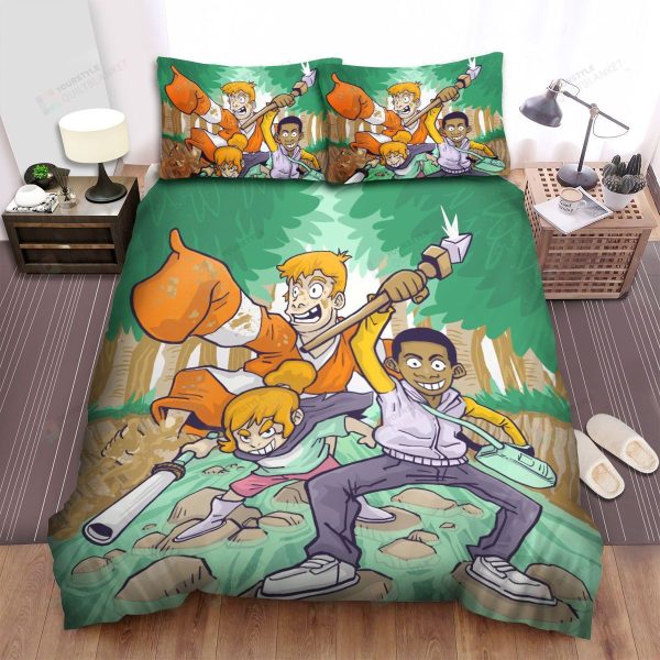 Craig Of The Creek Main Characters Illustration Bedding Ensemble Duvet Cover Set Bedroom Decor