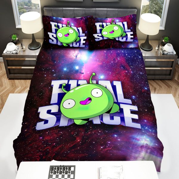 Final Space (2018-2021) Green Creature Movie Poster Bedroom Bedding Ensemble Duvet Cover Set Home Decor