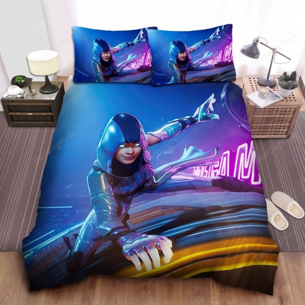 Fortnite Galaxy Glow Skin Art Bedding Ensemble Duvet Cover Set Bedroom Decor