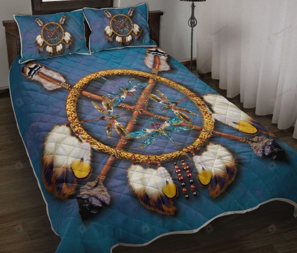 Dragonfly Dreamcatcher Bedding Ensemble Duvet Cover Set Bedroom Decor