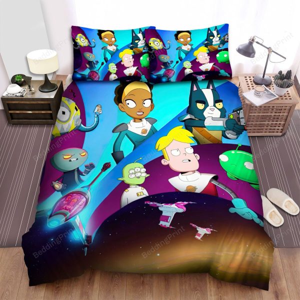 Final Space (2018-2021) Netflix Original Movie Poster Bedroom Bedding Ensemble Duvet Cover Set Home Decor