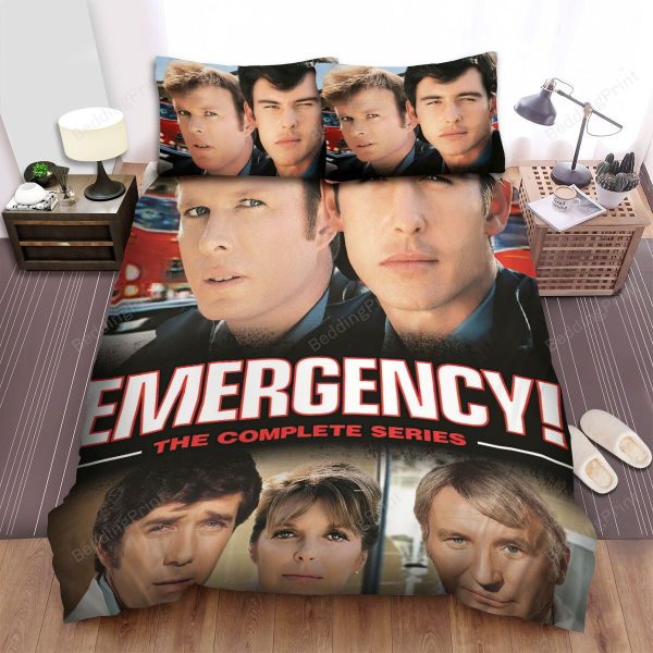 Emergency! (1972-1979) The Complete Series Movie Poster Home Collection Bedding Set Bedroom Decor