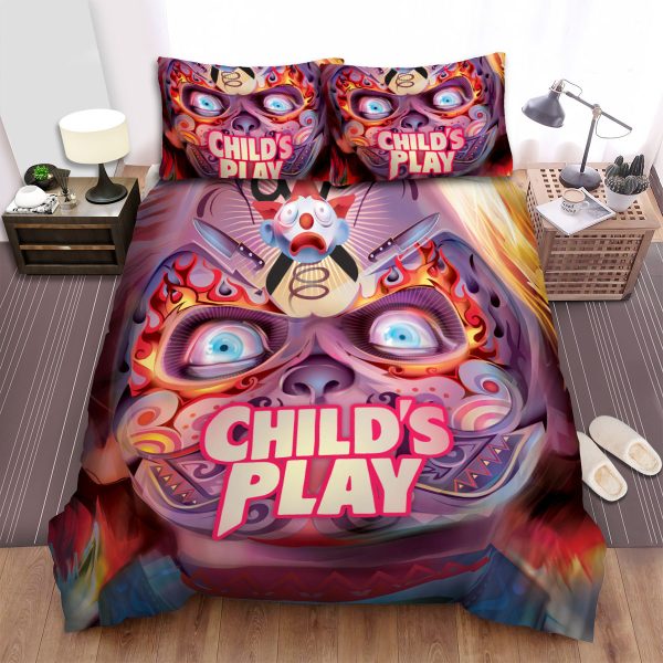 Child's Play (2019) Movie Digital Art 2 Bedroom Bedding Ensemble Duvet Cover Set Home Decor