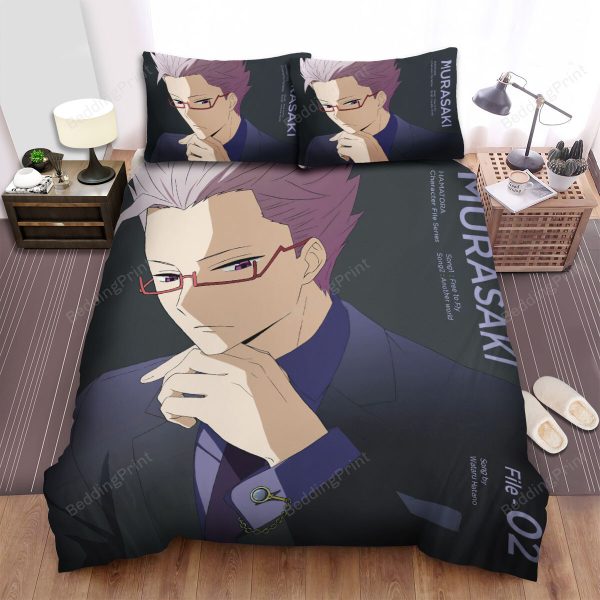Hamatora Murasaki File 02 Solo Poster Bedroom Bedding Ensemble Duvet Cover Set Home Decor