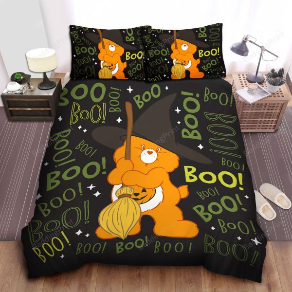 Care Bears Halloween Trick-or-sweet Bear Bedroom Bedding Ensemble Duvet Cover Set Home Decor