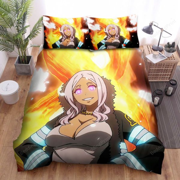 Fire Force Anime Girl Home Collection Bedding Set Bedroom Decor