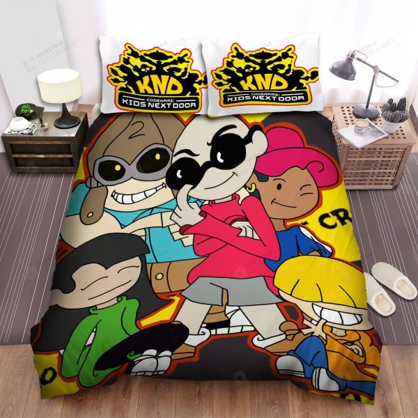 Codename: Kids Next Door Characters Drawing Home Collection Bedding Set Bedroom Decor