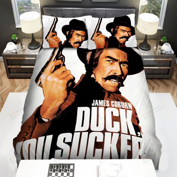 Duck - You Sucker! Poster 2 Bedding Ensemble Duvet Cover Set Bedroom Decor