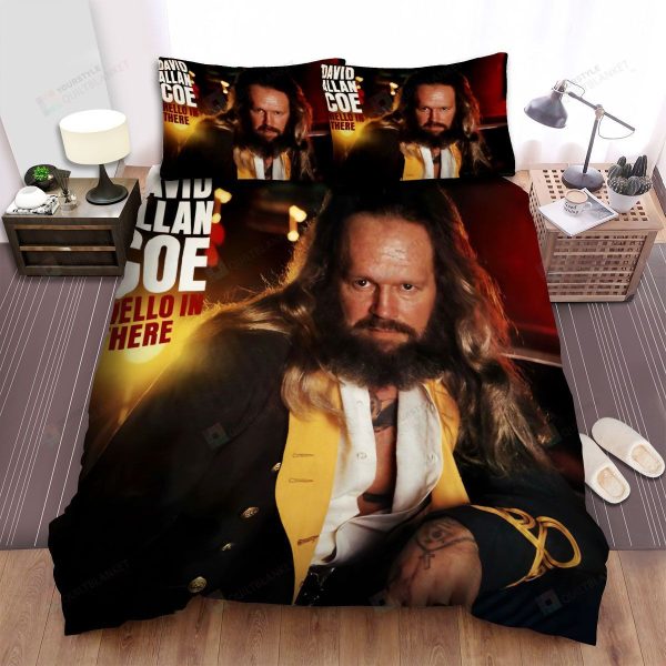 David Allan Coe Hello In There Album Cover Home Collection Bedding Set Bedroom Decor