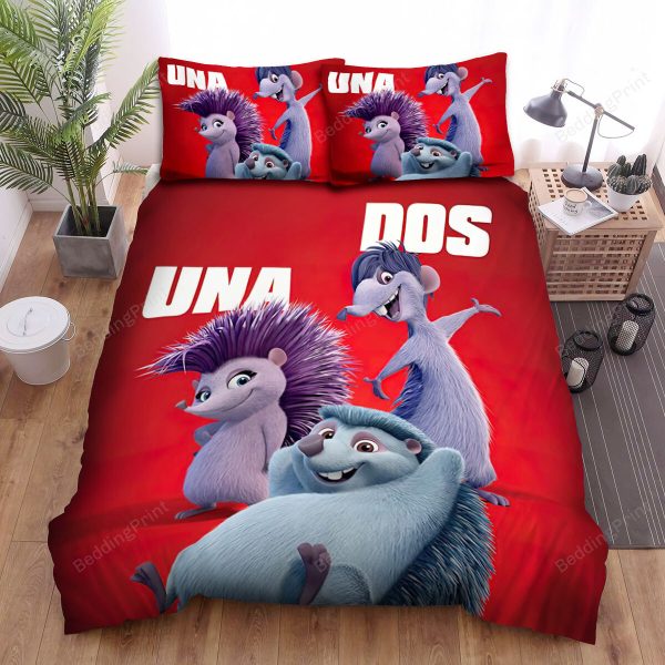 Ferdinand (2017) Una Dos Cuatro Poster Home Collection Bedding Set Bedroom Decor
