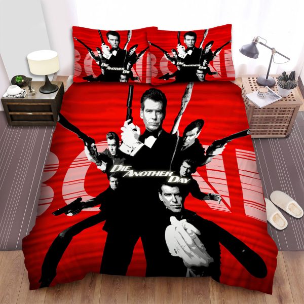 Die Another Day James Bond Poster Art Home Collection Bedding Set Bedroom Decor